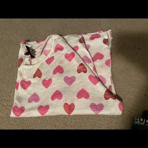 Adorable heart 3/4 sleeve tee